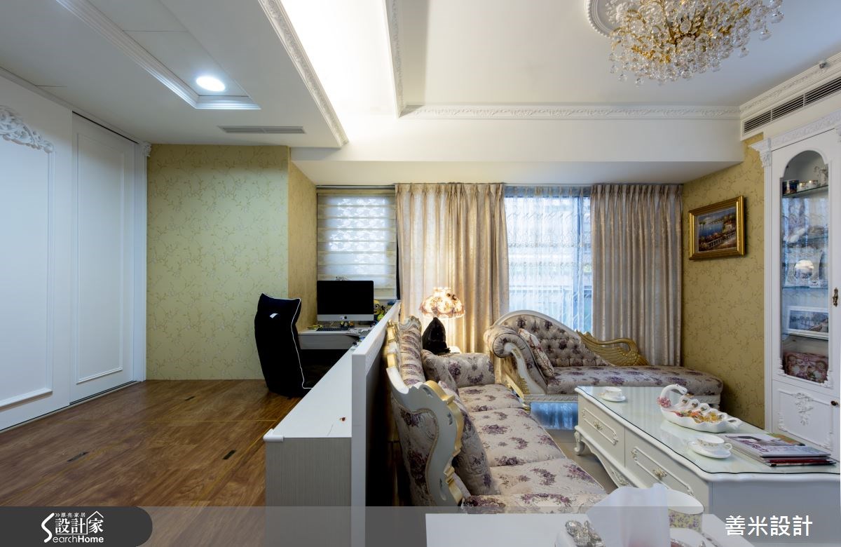14坪新成屋(5年以下)＿新古典客廳案例圖片＿善米設計有限公司＿善米_12之5