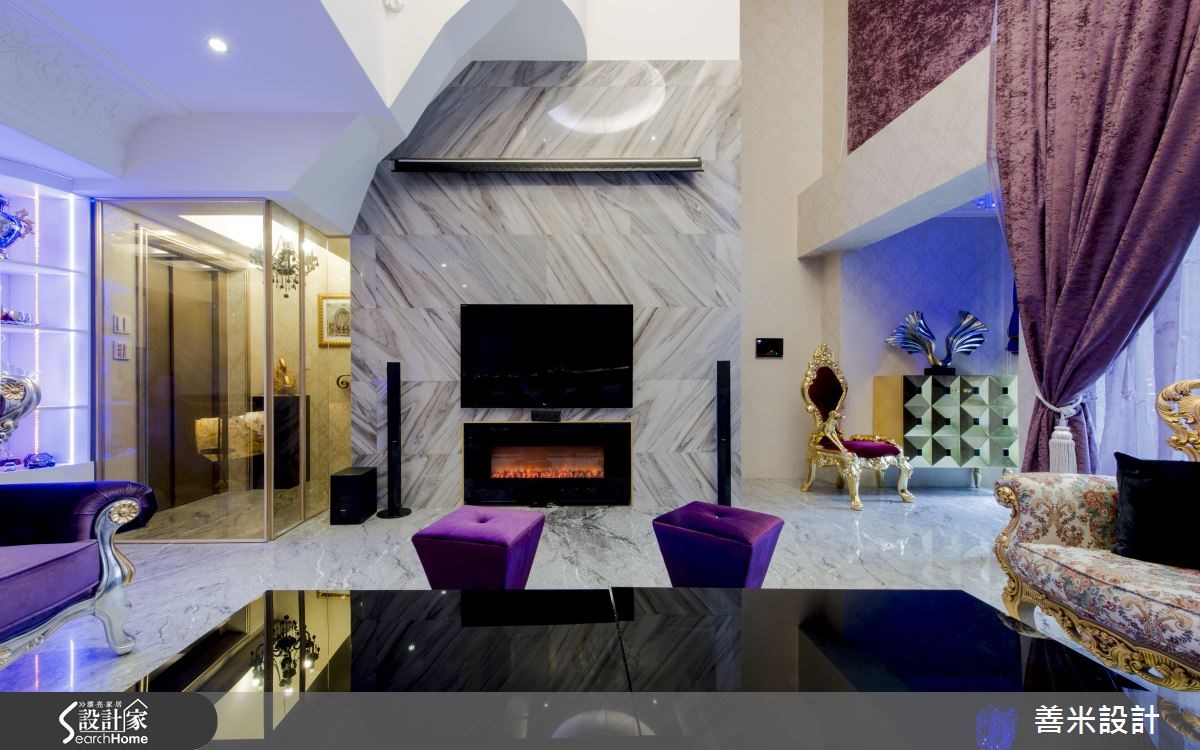 120坪新成屋(5年以下)＿新古典客廳案例圖片＿善米設計有限公司＿善米_13之9