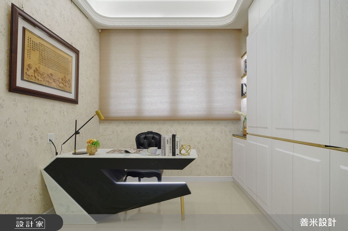 30坪中古屋(5~15年)＿古典風書房案例圖片＿善米設計有限公司＿善米_18之26