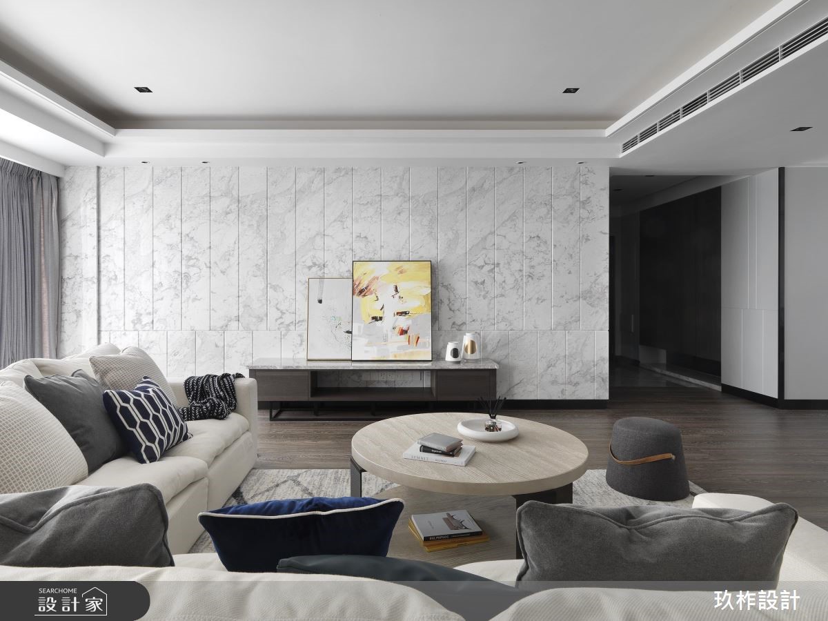 80坪新成屋(5年以下)＿奢華風客廳案例圖片＿玖柞設計＿玖柞_04之2