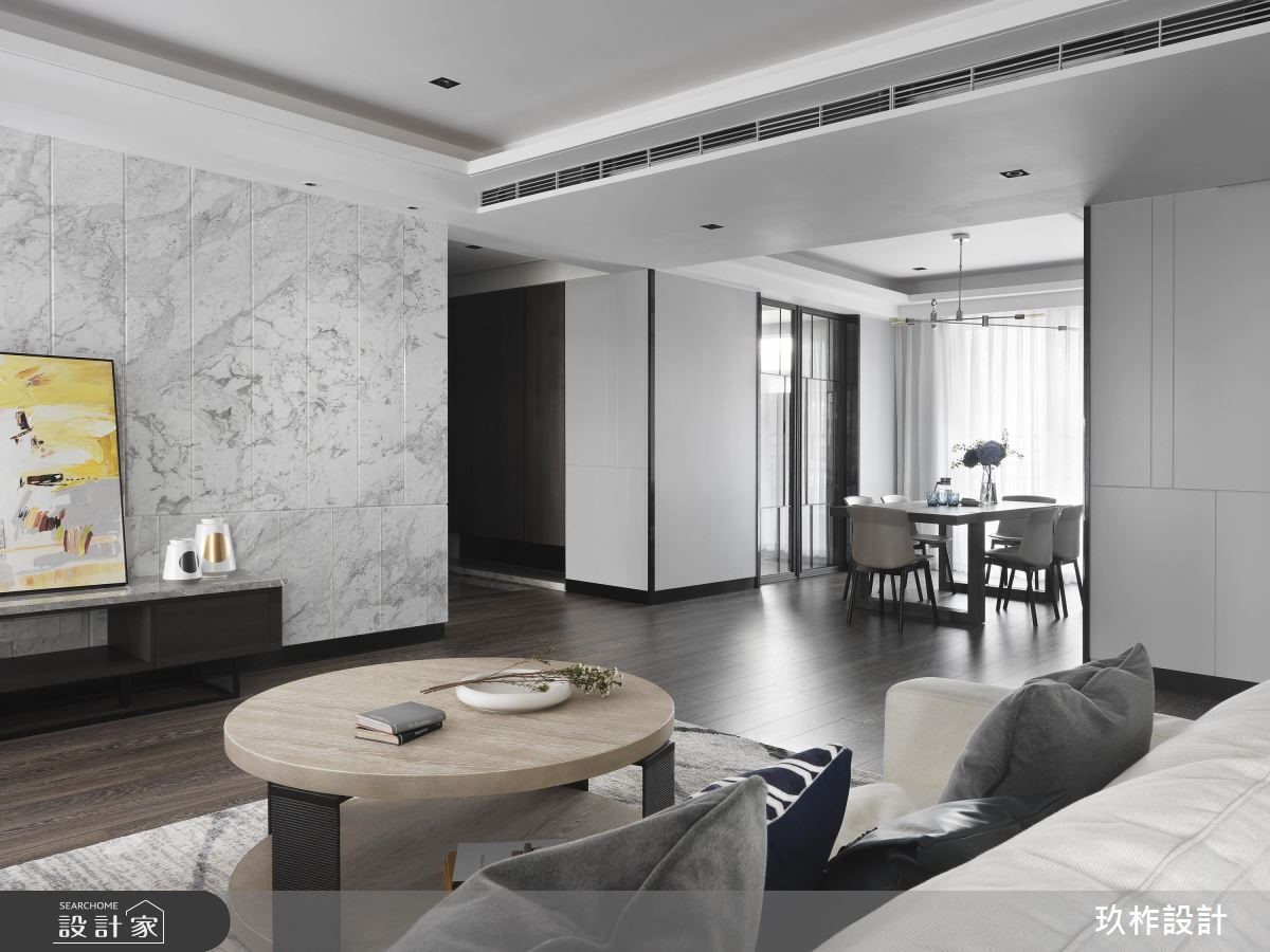 80坪新成屋(5年以下)＿奢華風客廳案例圖片＿玖柞設計＿玖柞_04之3