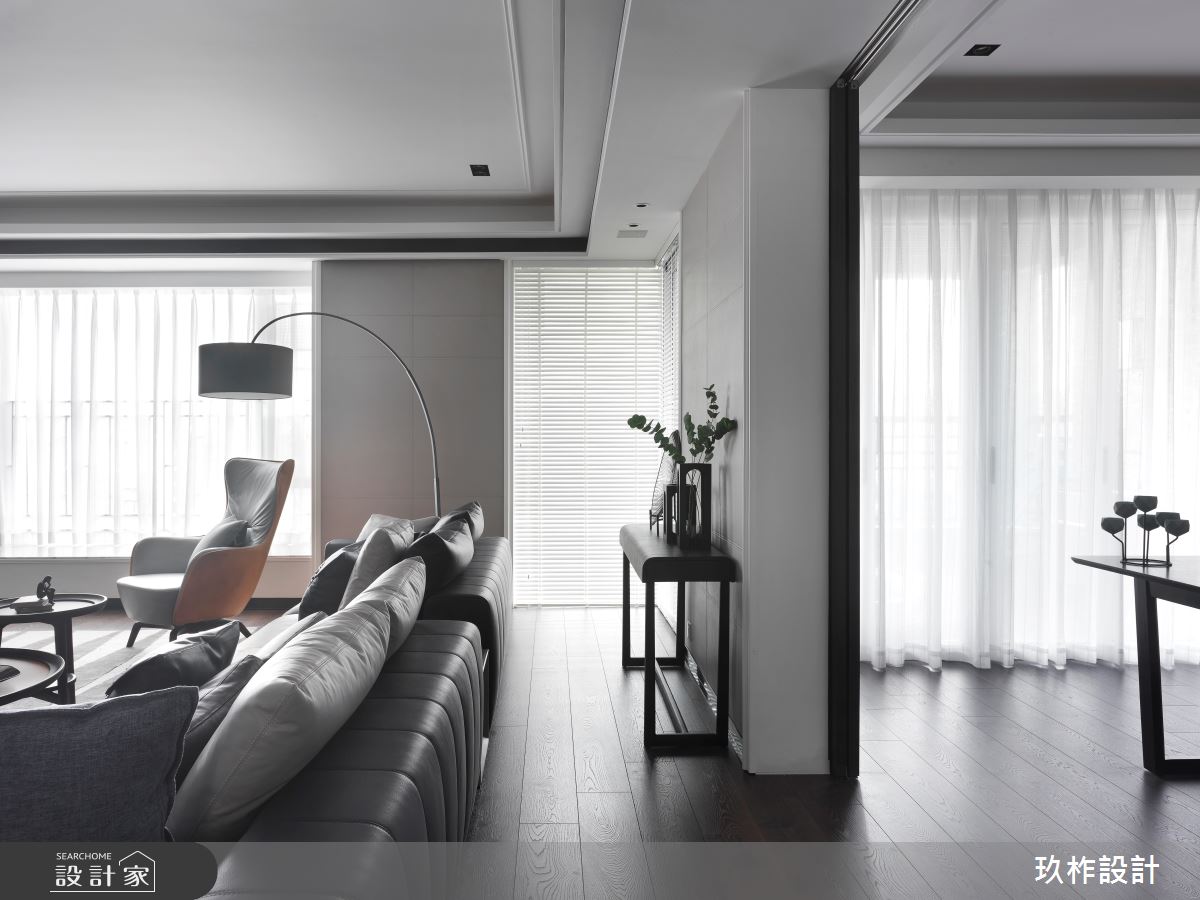 70坪中古屋(5~15年)＿奢華風客廳書房案例圖片＿玖柞設計＿玖柞_05之7