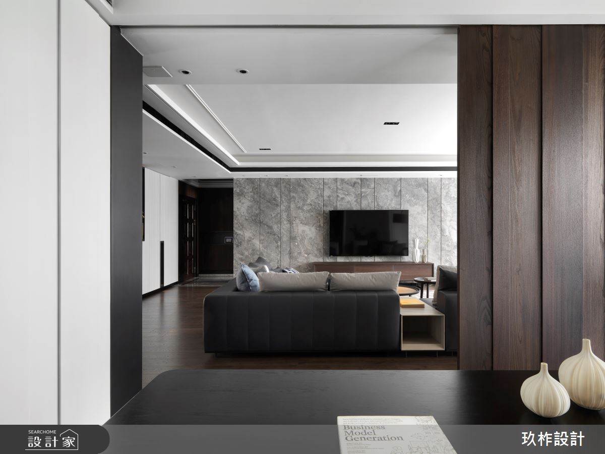 70坪中古屋(5~15年)＿奢華風客廳書房案例圖片＿玖柞設計＿玖柞_05之8