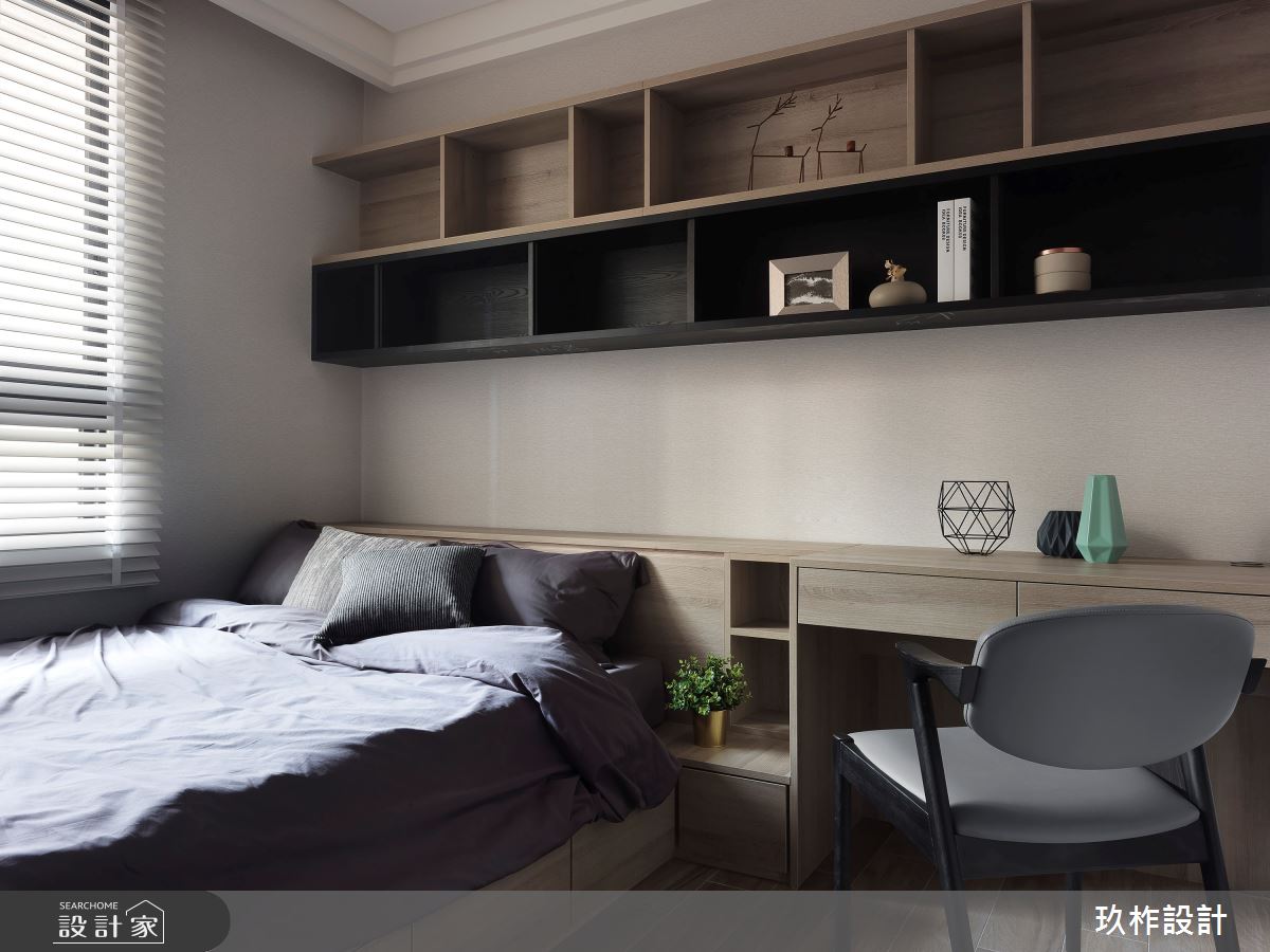 20坪新成屋(5年以下)＿現代風臥室案例圖片＿玖柞設計＿玖柞_08之7