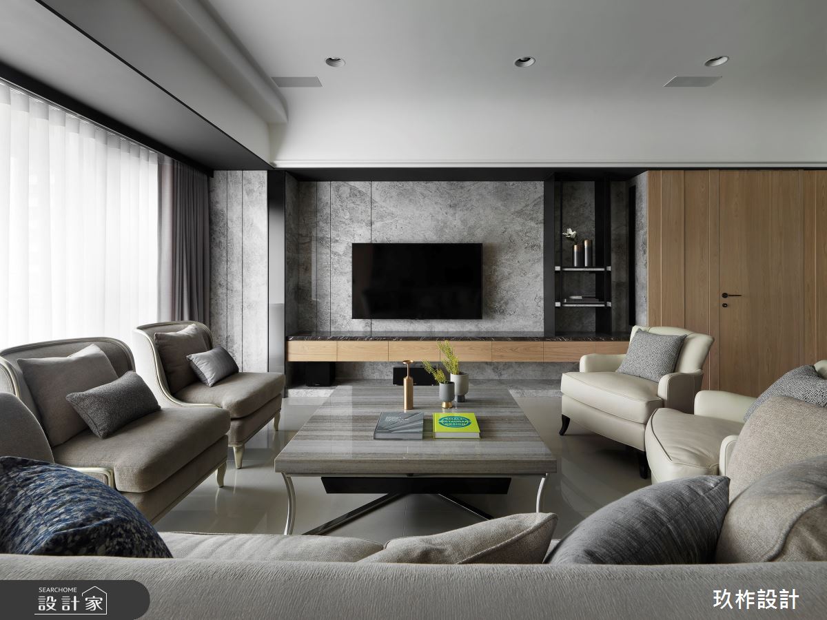 50坪新成屋(5年以下)＿現代風客廳案例圖片＿玖柞設計＿玖柞_09之4
