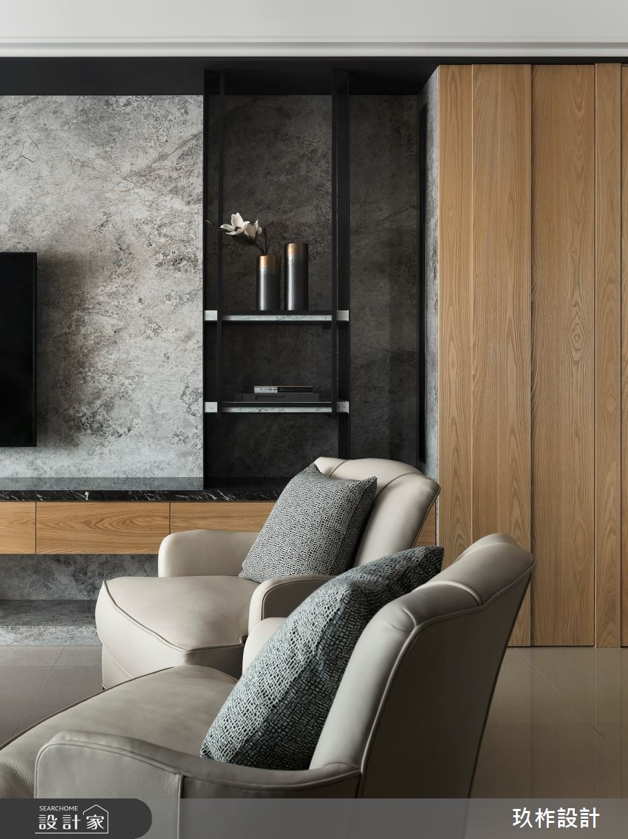 50坪新成屋(5年以下)＿現代風客廳案例圖片＿玖柞設計＿玖柞_09之5