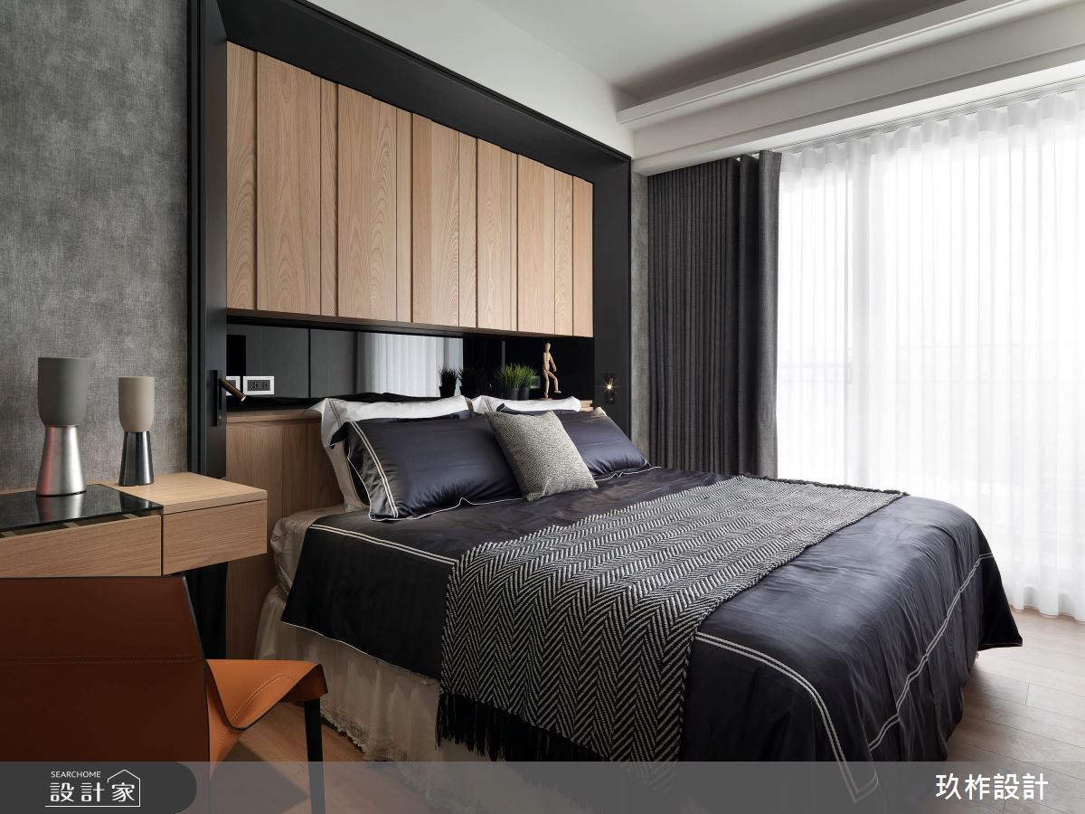 50坪新成屋(5年以下)＿現代風臥室案例圖片＿玖柞設計＿玖柞_09之11