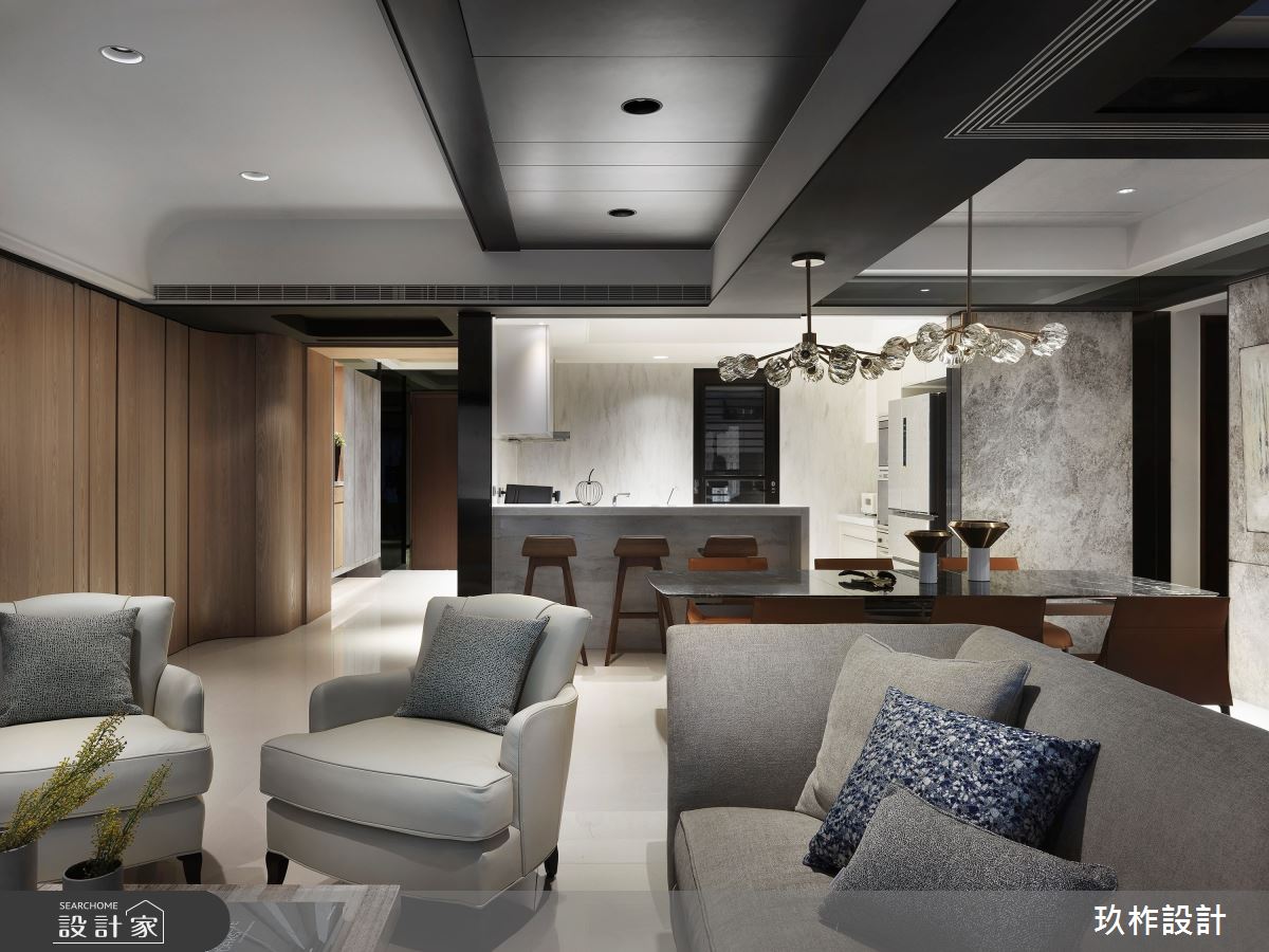 50坪新成屋(5年以下)＿現代風客廳案例圖片＿玖柞設計＿玖柞_09之7