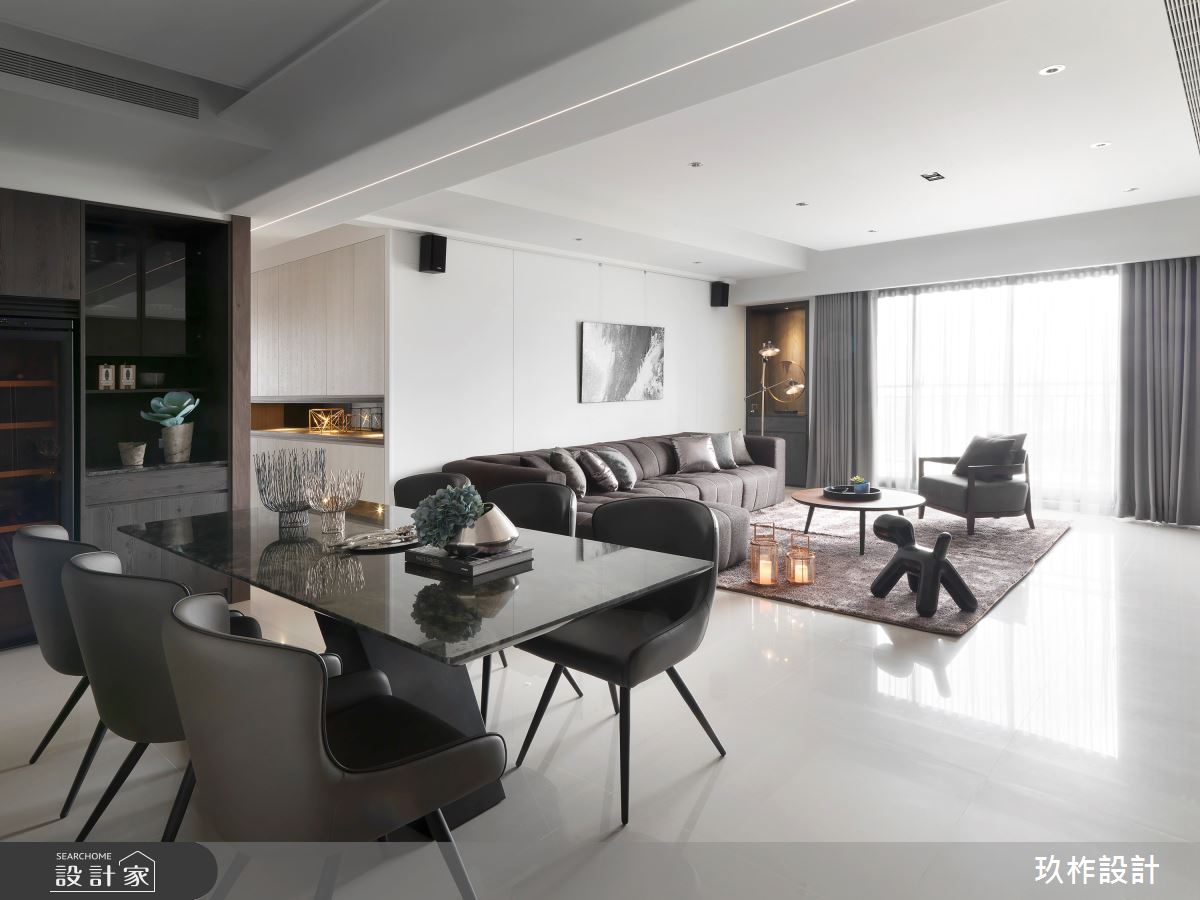 37坪新成屋(5年以下)＿現代風客廳餐廳案例圖片＿玖柞設計＿玖柞_13之6