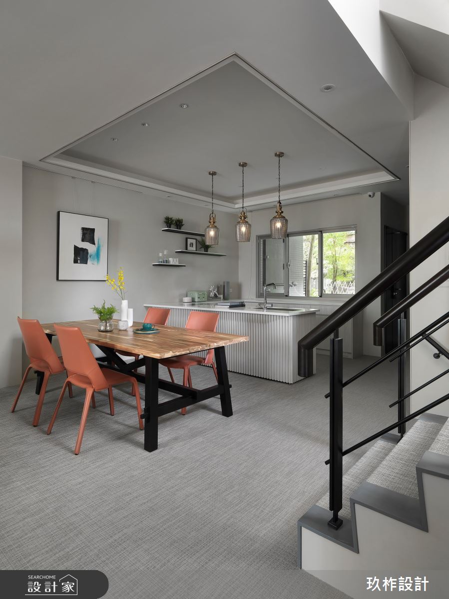 77坪老屋(16~30年)＿簡約風餐廳樓梯案例圖片＿玖柞設計＿玖柞_19之5