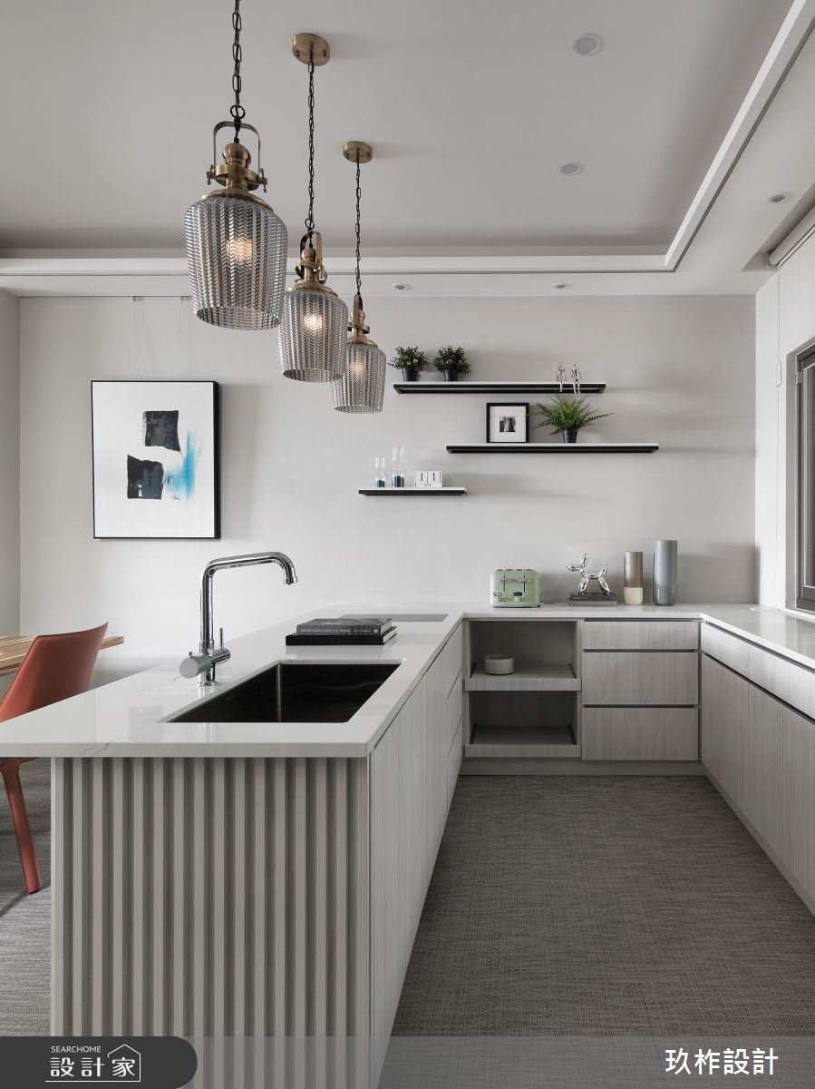 77坪老屋(16~30年)＿簡約風吧檯中島案例圖片＿玖柞設計＿玖柞_19之6