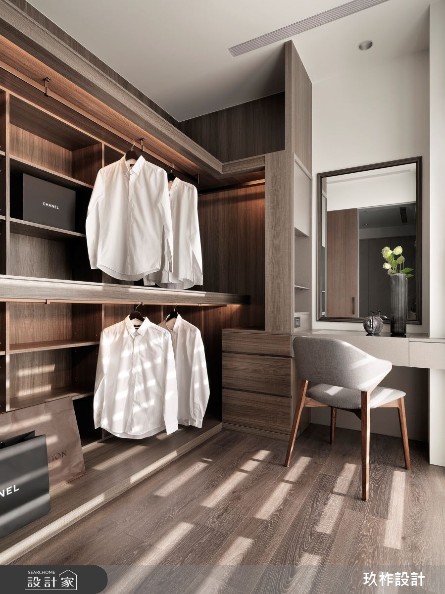 43坪新成屋(5年以下)＿現代風更衣間案例圖片＿玖柞設計＿玖柞_20之11