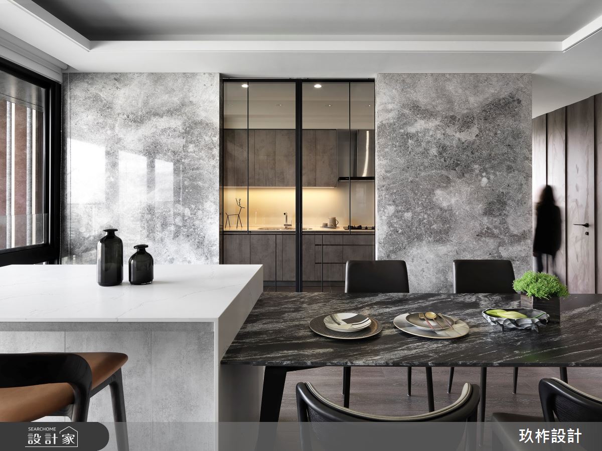 43坪新成屋(5年以下)＿現代風餐廳中島案例圖片＿玖柞設計＿玖柞_20之2