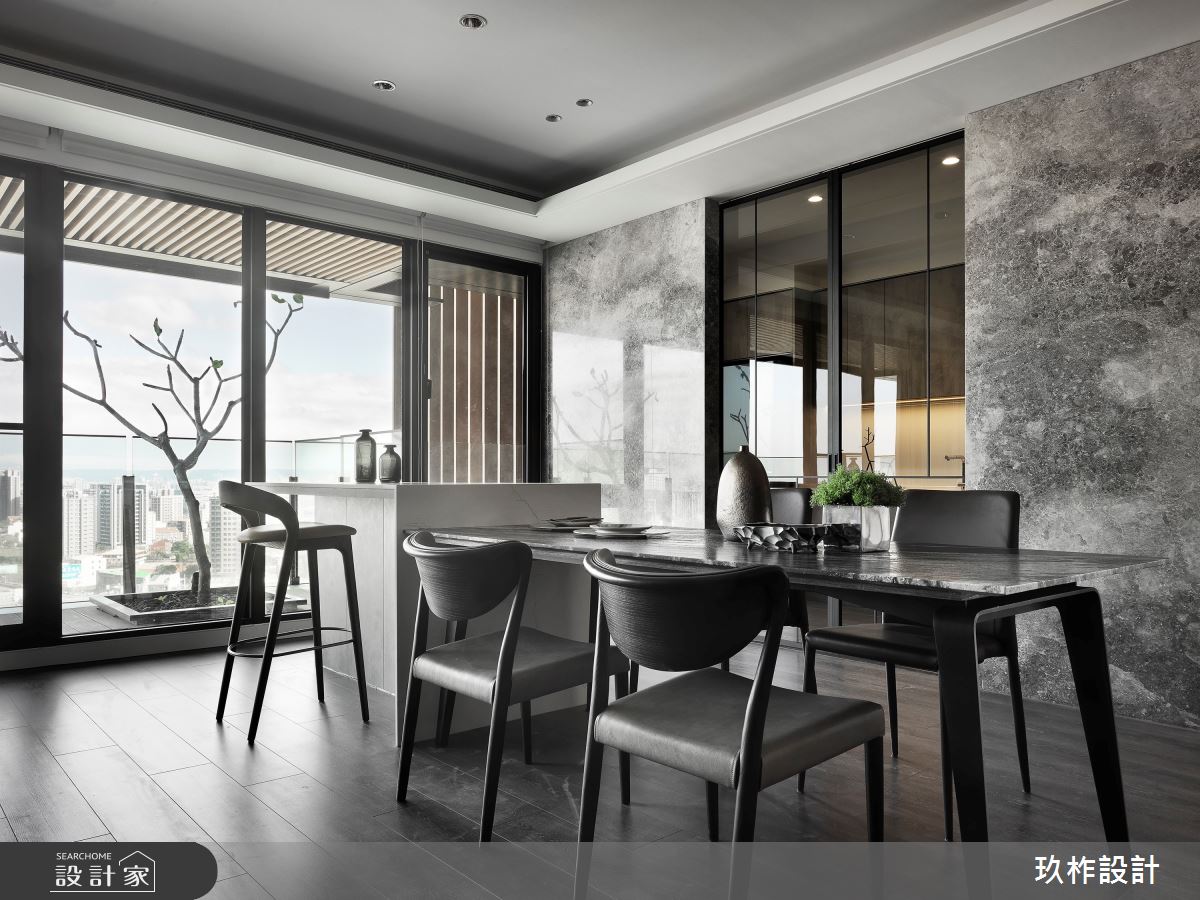 43坪新成屋(5年以下)＿現代風餐廳中島案例圖片＿玖柞設計＿玖柞_20之1