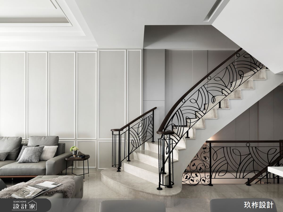 82坪中古屋(5~15年)＿美式風客廳走廊案例圖片＿玖柞設計＿玖柞_21之3