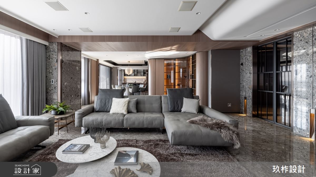 90坪新成屋(5年以下)＿現代風客廳餐廳案例圖片＿玖柞設計＿玖柞_27之3