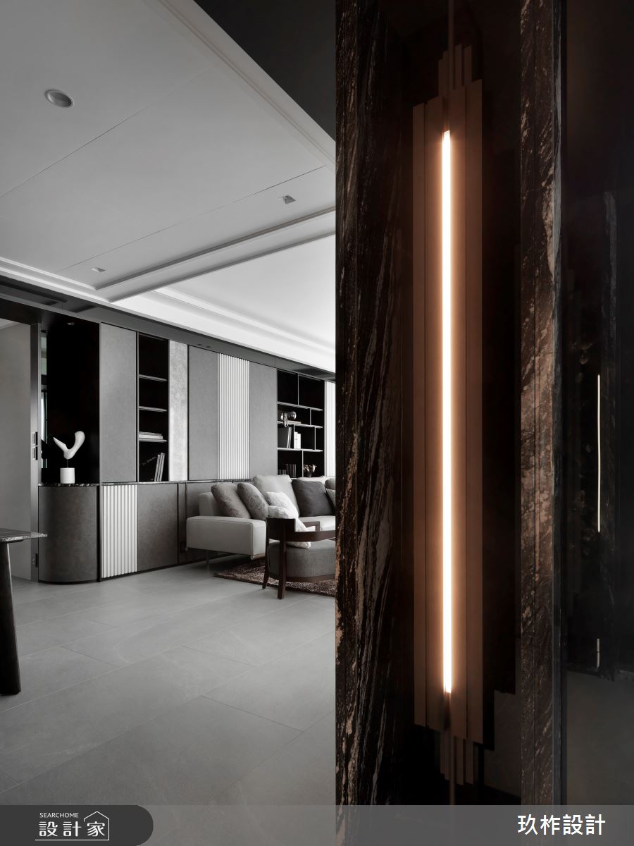 40坪新成屋(5年以下)＿現代風玄關客廳案例圖片＿玖柞設計＿玖柞_28之1