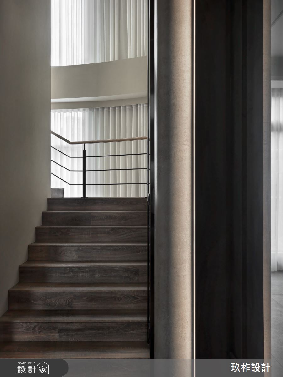 400坪新成屋(5年以下)＿現代風樓梯案例圖片＿玖柞設計＿玖柞_35之10