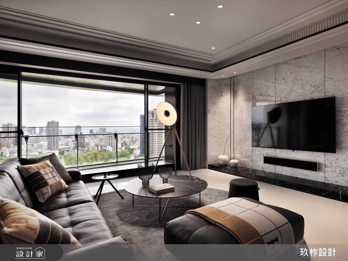 85坪新成屋(5年以下)＿現代風客廳陽台案例圖片＿玖柞設計＿玖柞_38之6