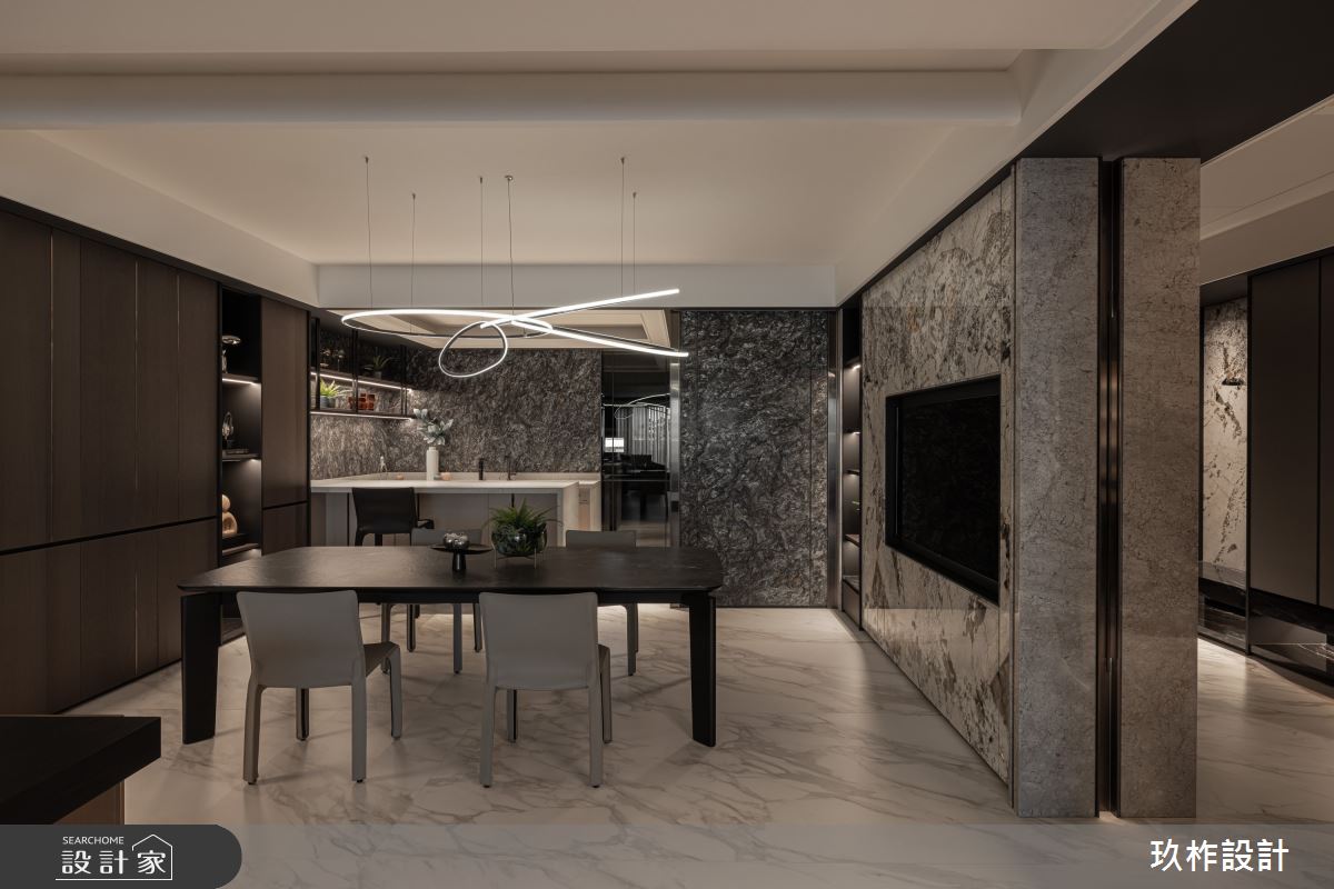 88坪新成屋(5年以下)＿混搭風餐廳廚房中島案例圖片＿玖柞設計＿玖柞_42之7