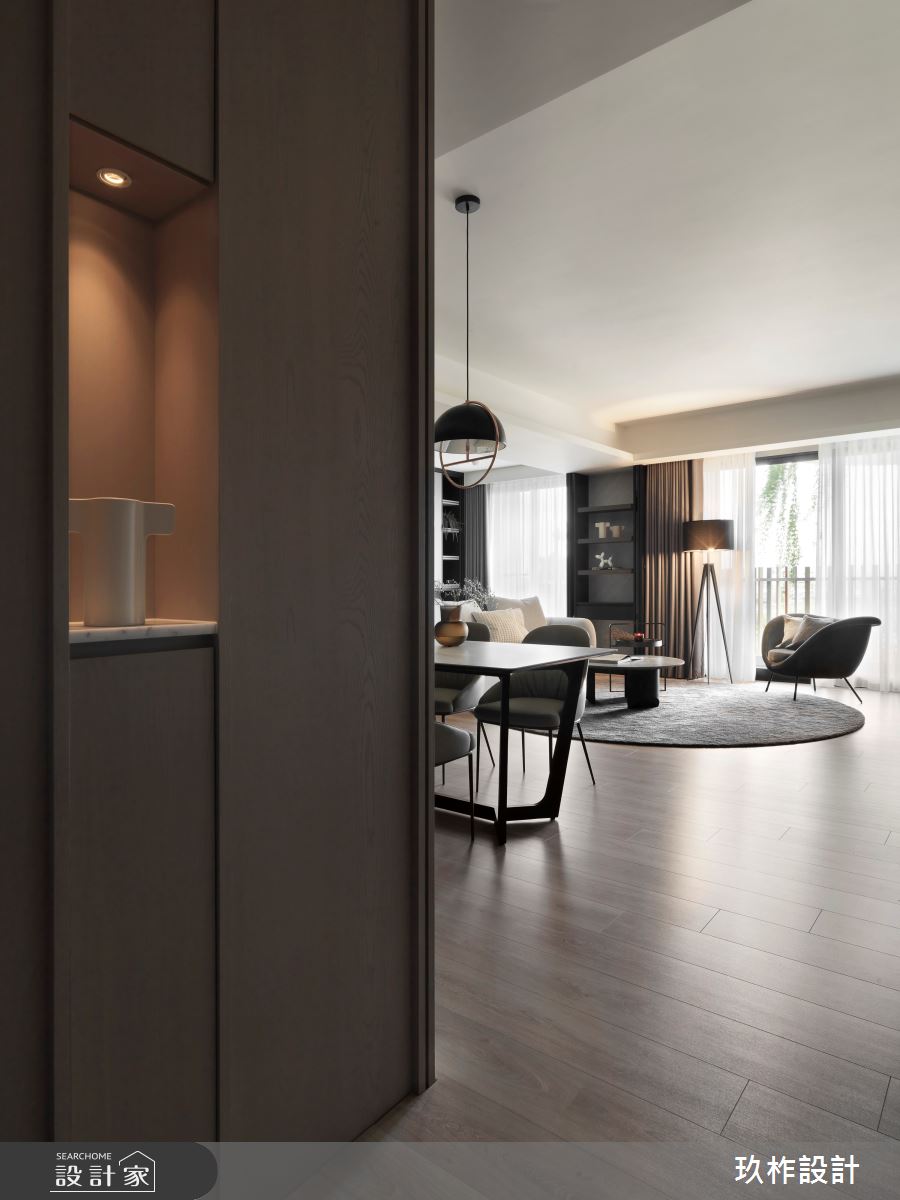 32坪新成屋(5年以下)＿現代風玄關客廳餐廳案例圖片＿玖柞設計＿玖柞_47之2