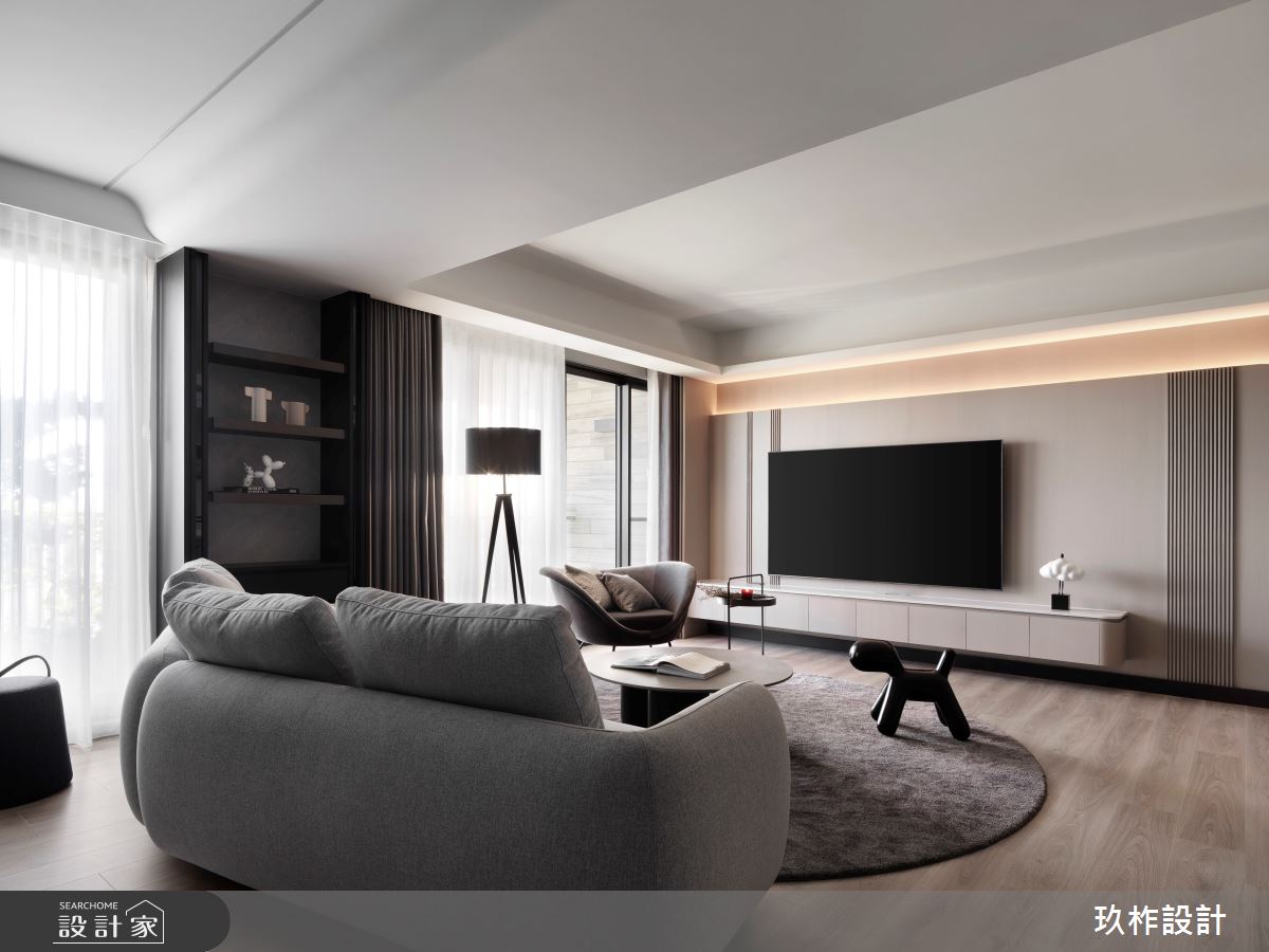 32坪新成屋(5年以下)＿現代風客廳案例圖片＿玖柞設計＿玖柞_47之3