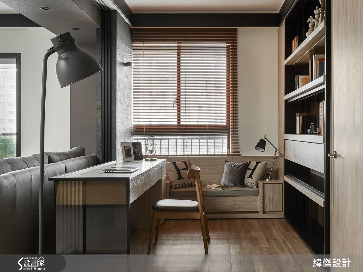 28坪新成屋(5年以下)＿現代風書房案例圖片＿緯傑設計＿緯傑_03之11