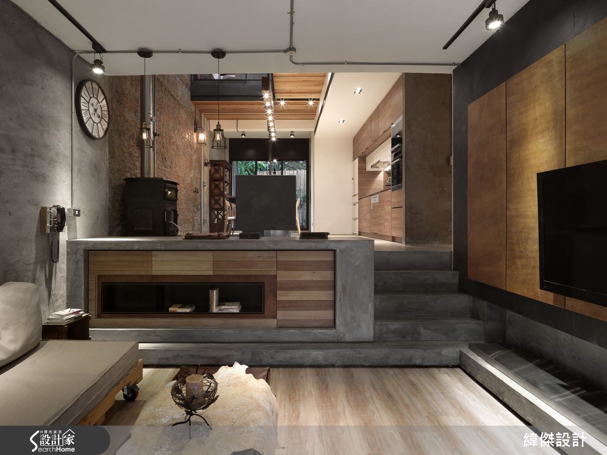 80坪老屋(16~30年)＿工業風客廳案例圖片＿緯傑設計＿緯傑_04之4