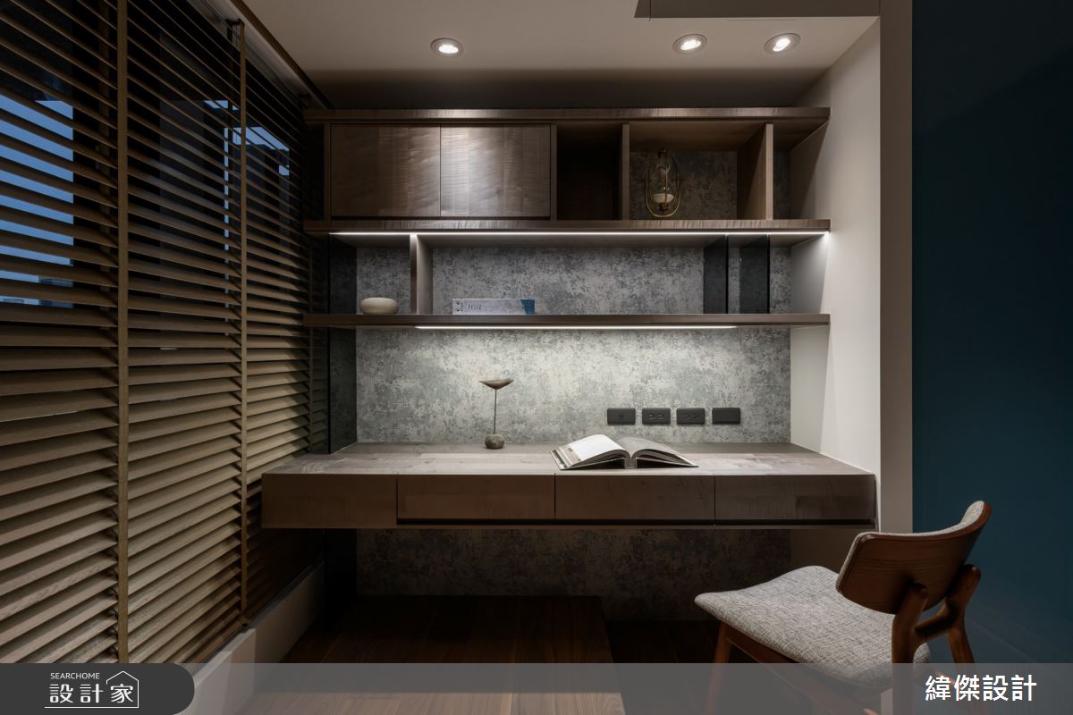 36坪新成屋(5年以下)＿現代風書房案例圖片＿緯傑設計＿緯傑_15之25