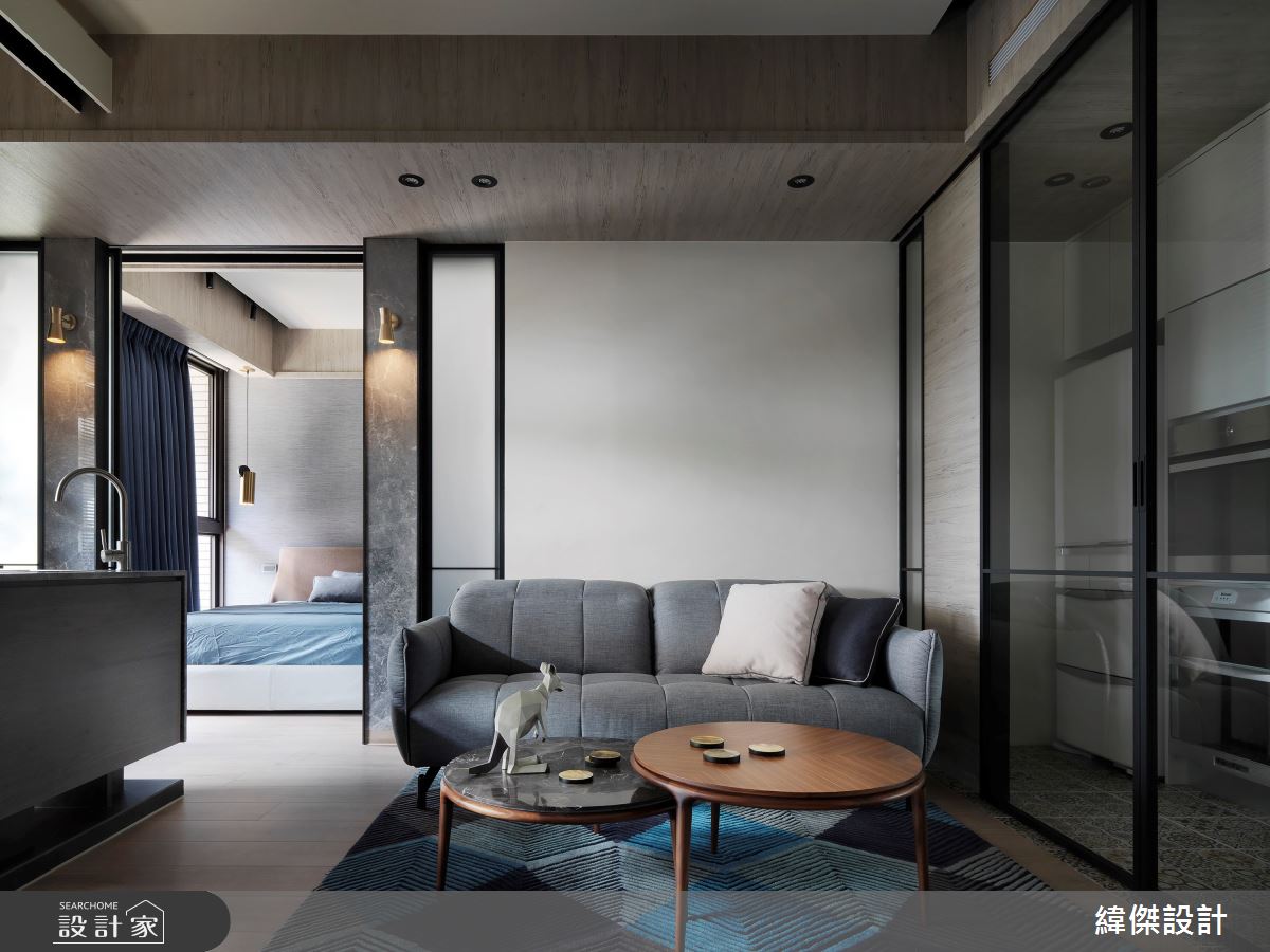 20坪新成屋(5年以下)＿休閒風客廳案例圖片＿緯傑設計＿緯傑_16之3