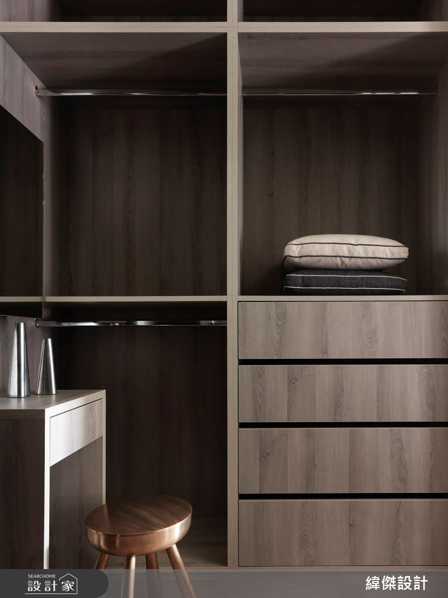 20坪新成屋(5年以下)＿休閒風更衣間案例圖片＿緯傑設計＿緯傑_16之20