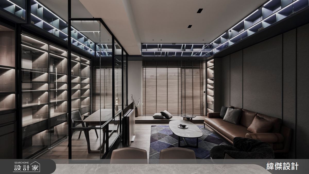 21坪新成屋(5年以下)＿現代風書房案例圖片＿緯傑設計＿緯傑_22之15