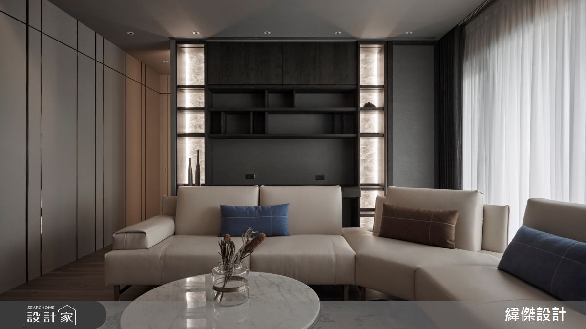 30坪新成屋(5年以下)＿現代風客廳案例圖片＿緯傑設計＿緯傑_23之5