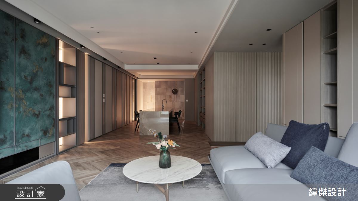 50坪新成屋(5年以下)＿現代風客廳案例圖片＿緯傑設計＿緯傑_24之7
