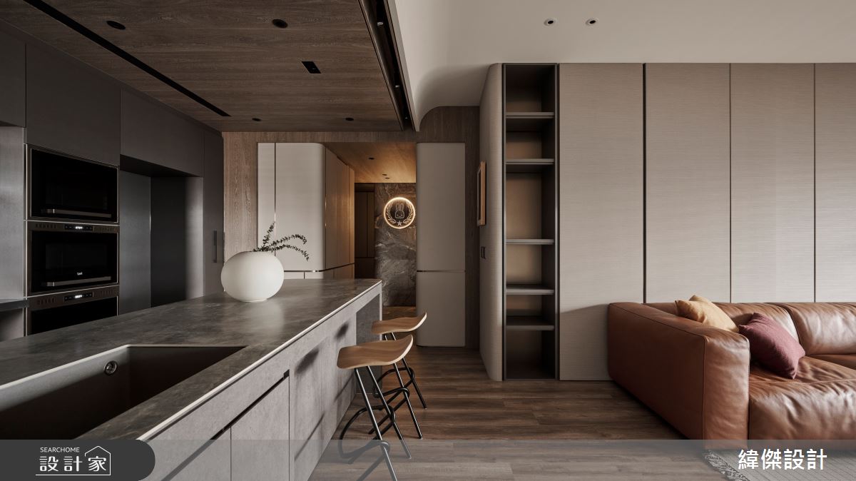 20坪新成屋(5年以下)＿現代風餐廳吧檯中島案例圖片＿緯傑設計＿緯傑_25之6