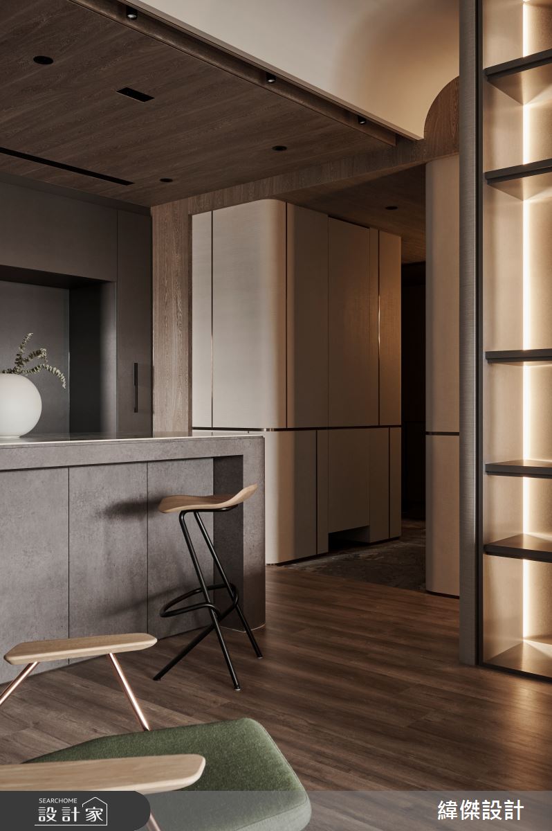 20坪新成屋(5年以下)＿現代風餐廳吧檯中島案例圖片＿緯傑設計＿緯傑_25之8