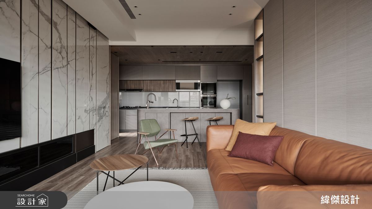 20坪新成屋(5年以下)＿現代風客廳案例圖片＿緯傑設計＿緯傑_25之12