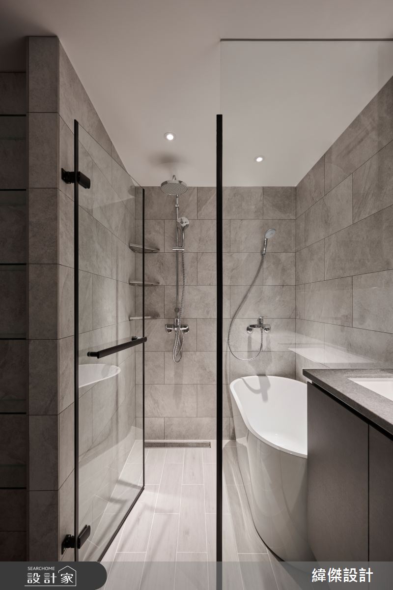 20坪新成屋(5年以下)＿現代風浴室案例圖片＿緯傑設計＿緯傑_25之22