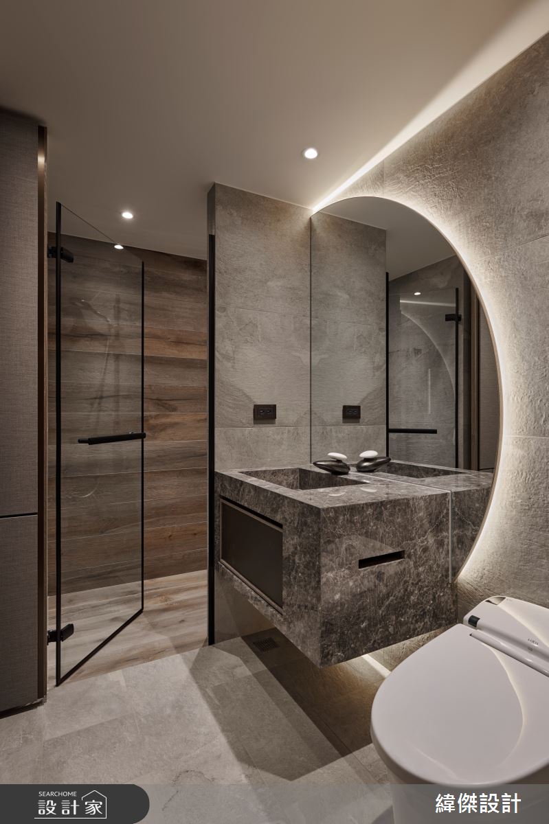 60坪新成屋(5年以下)＿現代風浴室案例圖片＿緯傑設計＿緯傑_33之18