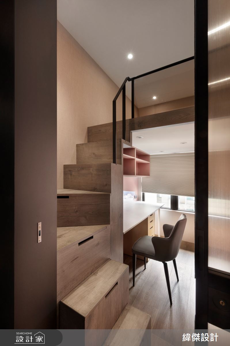 24坪新成屋(5年以下)＿現代風書房樓梯多功能室案例圖片＿緯傑設計＿緯傑_35之9