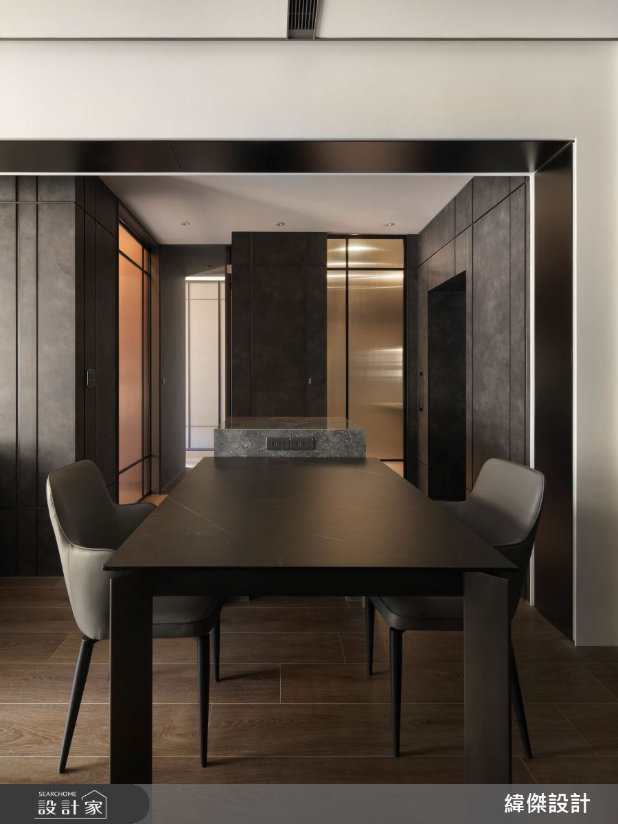 24坪新成屋(5年以下)＿現代風餐廳中島案例圖片＿緯傑設計＿緯傑_35之14