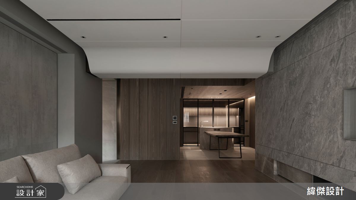36坪老屋(41~50年)＿現代風客廳餐廳中島案例圖片＿緯傑設計＿緯傑_36之4