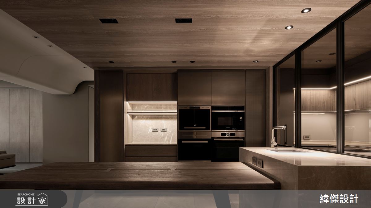 36坪老屋(41~50年)＿現代風餐廳中島案例圖片＿緯傑設計＿緯傑_36之12