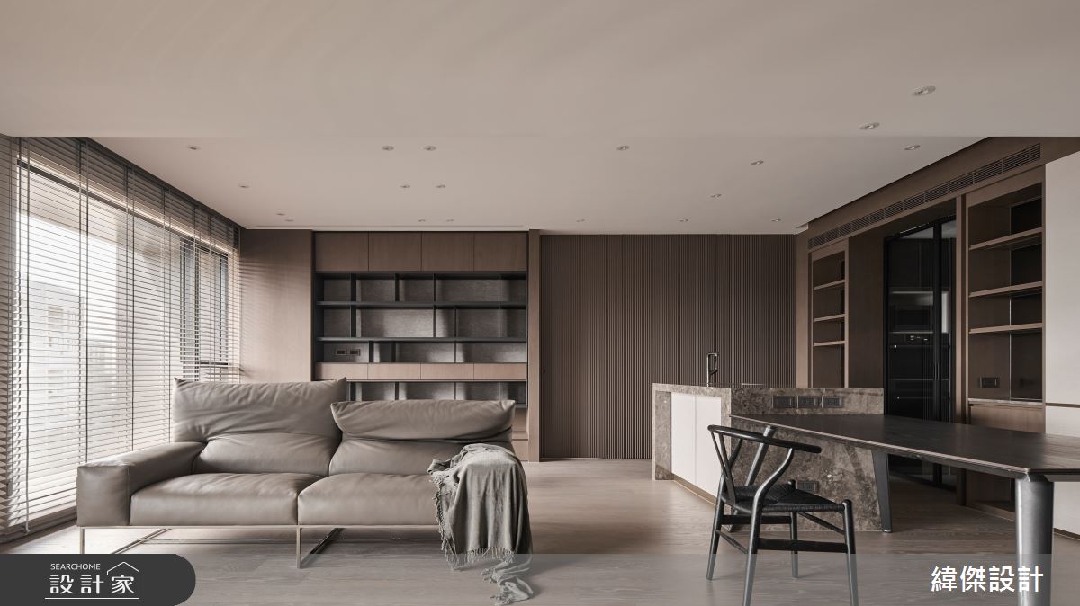 36坪毛胚屋＿現代風客廳餐廳中島案例圖片＿緯傑設計＿緯傑_38之12