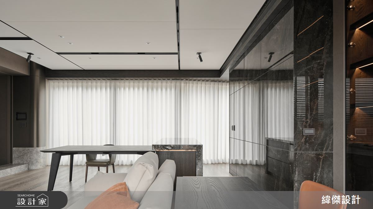 26坪毛胚屋＿現代風客廳餐廳中島案例圖片＿緯傑設計＿緯傑_39之11