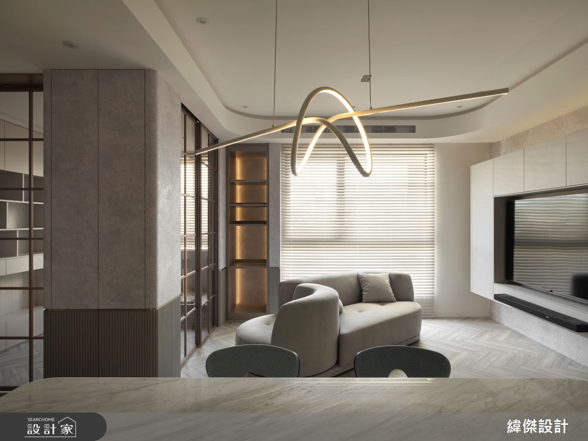 24坪毛胚屋＿現代人文風客廳案例圖片＿緯傑設計＿緯傑_42之5