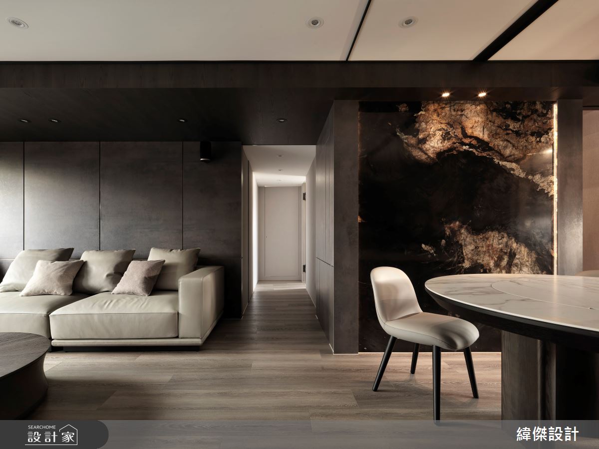 80坪老屋(16~30年)＿現代人文風客廳餐廳走廊案例圖片＿緯傑設計＿緯傑_43之3