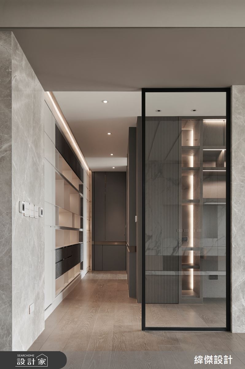 36坪新成屋(5年以下)＿現代風書房走廊案例圖片＿緯傑設計＿緯傑_46之8