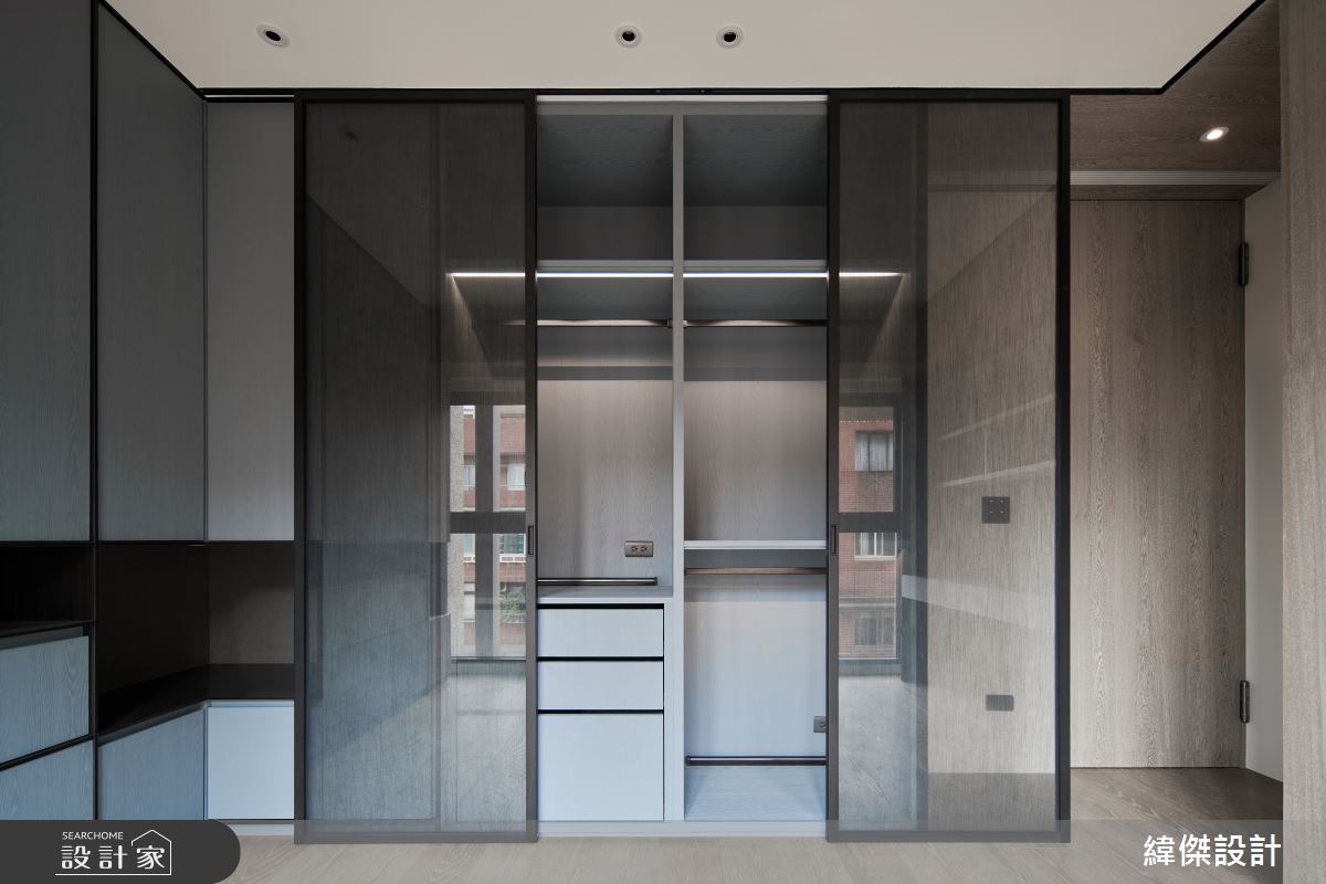 36坪新成屋(5年以下)＿現代風更衣間案例圖片＿緯傑設計＿緯傑_46之18