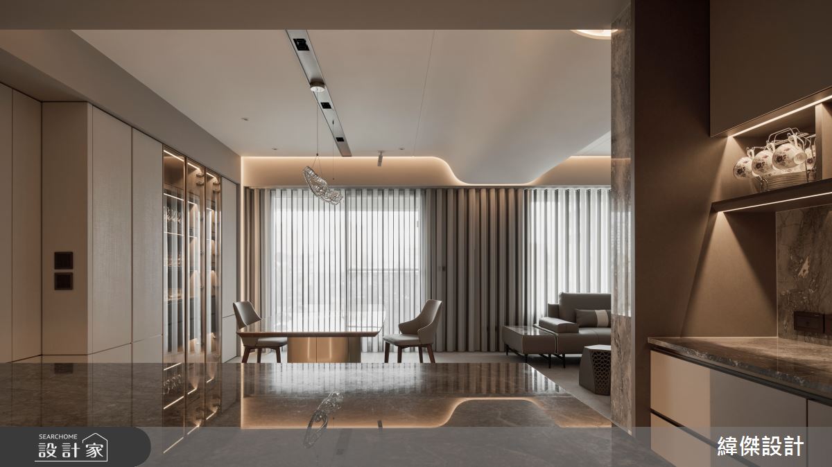 124坪預售屋＿現代風餐廳中島案例圖片＿緯傑設計＿緯傑_48之12